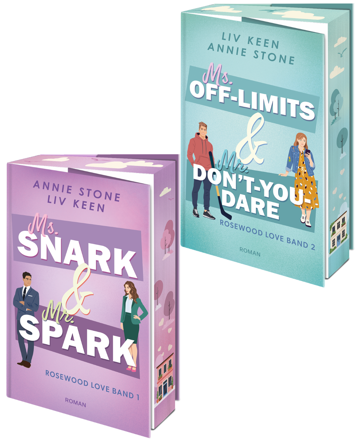 Bundle: Ms. Snark & Mr. Spark &<br>Ms. Off-Limits & Mr. Don't-You-Dare<br> Annie Stone & Liv Keen<br> Rosewood Love Band 1 und 2 – Bild 2